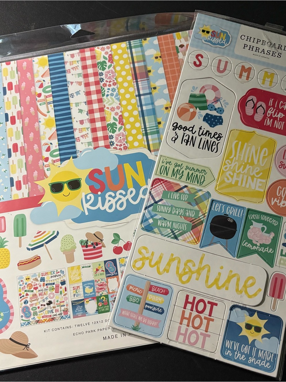 Sun Kissed Summer Sticker and Paper Pack Echo Park